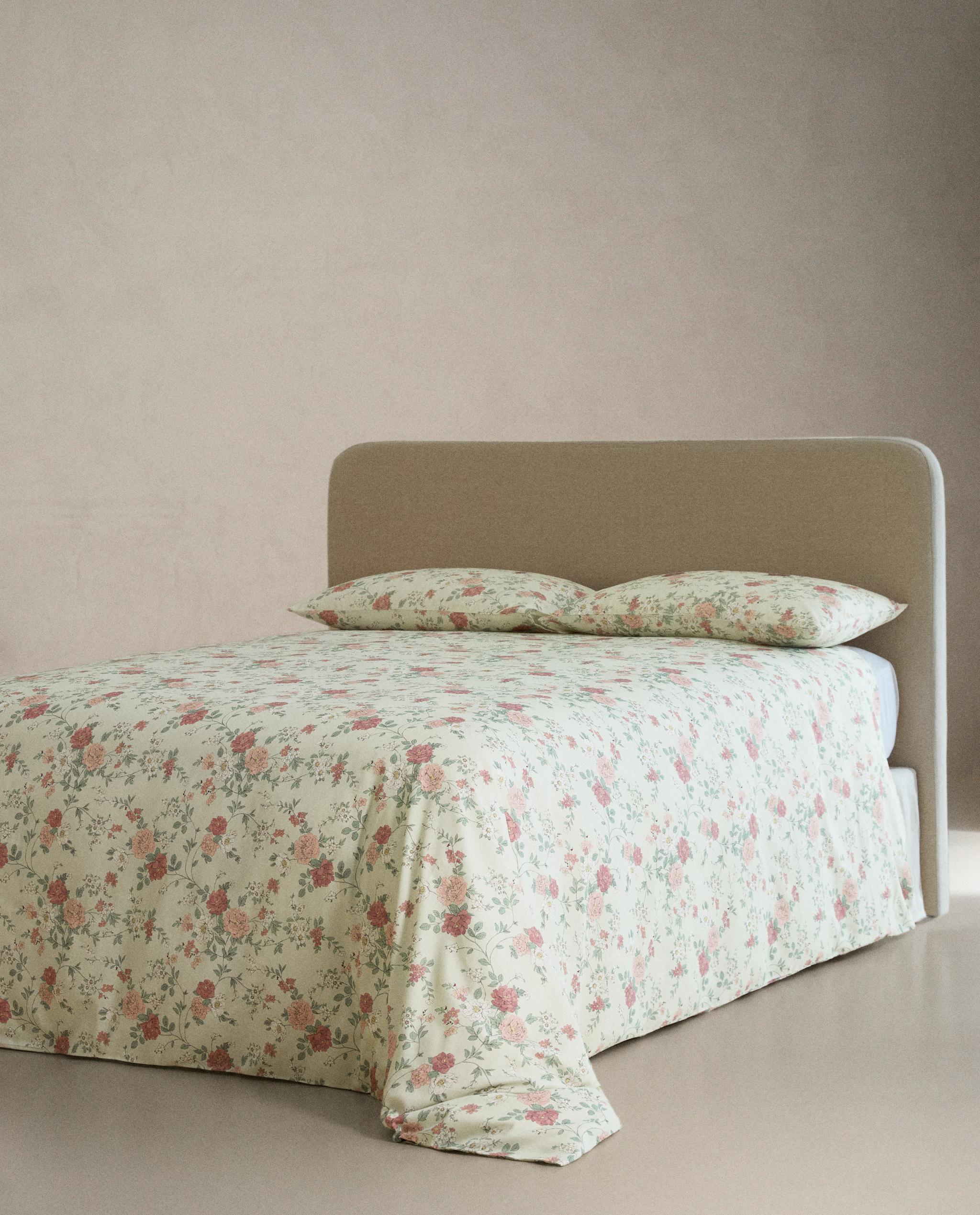 PEONY PRINT SATEEN DUVET COVER product thumbnail 6