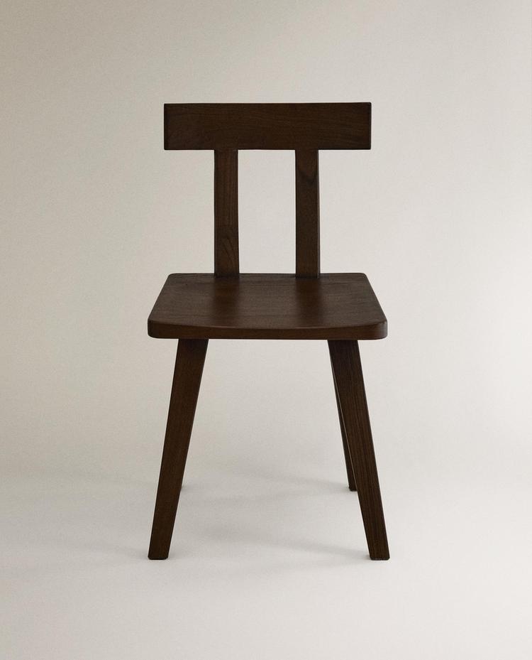WOODEN CHAIR WITH BACK