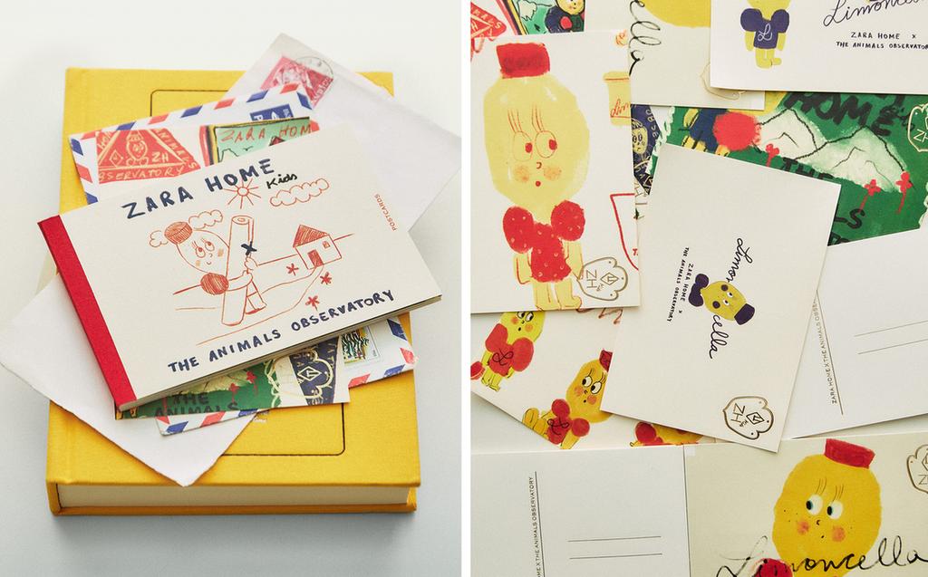 دفتر ملاحظات بطاقة بريدية ليمونسلا x مرصد الحيوانات