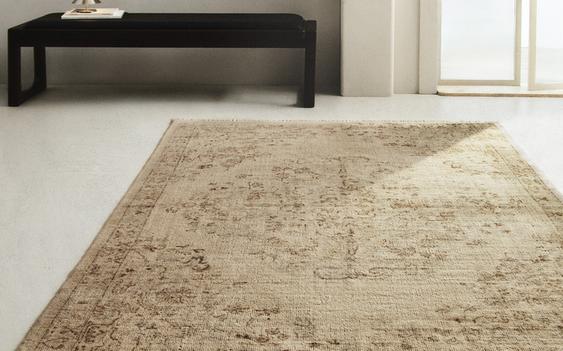 FLORAL PRINT WOOL RUG