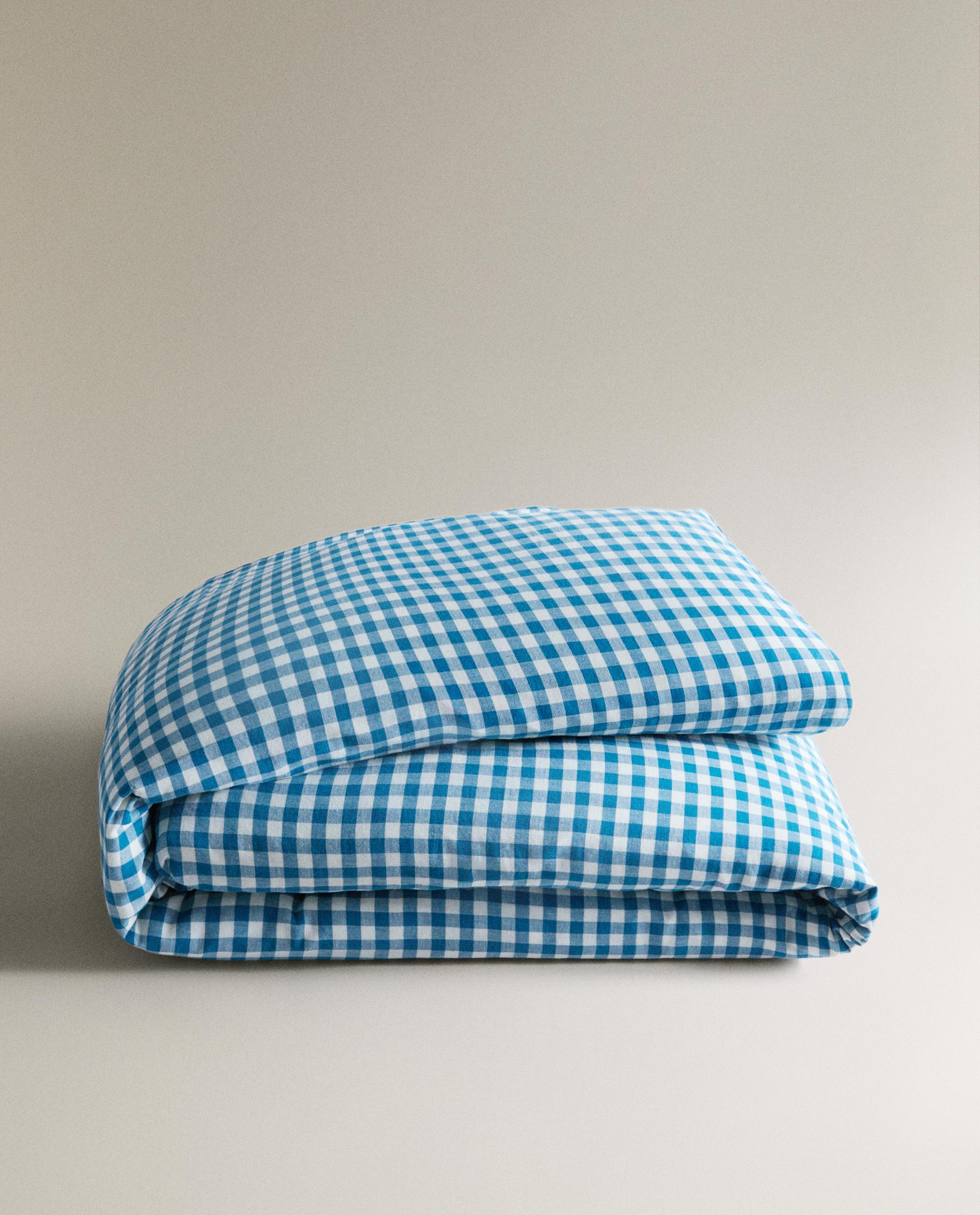 KIDS' CHECK MUSLIN DUVET COVER product thumbnail 5