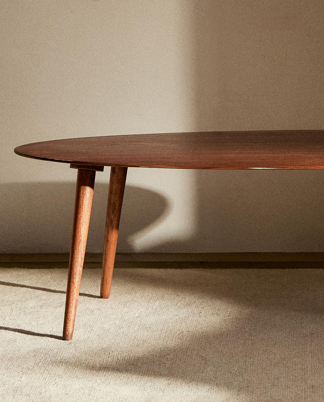 BEVELED WOODEN SIDE TABLE | Zara Home United States of America 