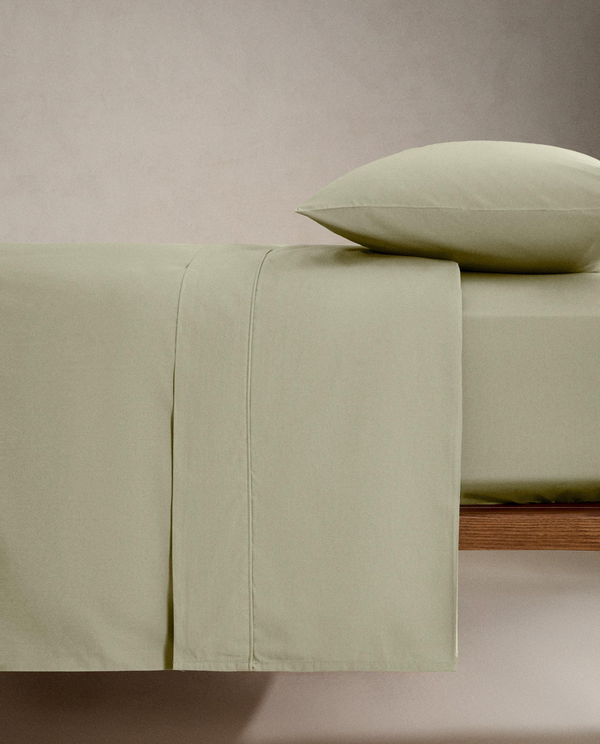 ZARA ザラホーム フラットシーツ プリント フラワー ザラホーム HOME ZARA 新品 COTTON PURE 布団シーツ フラットシーツ シーツ・カバー