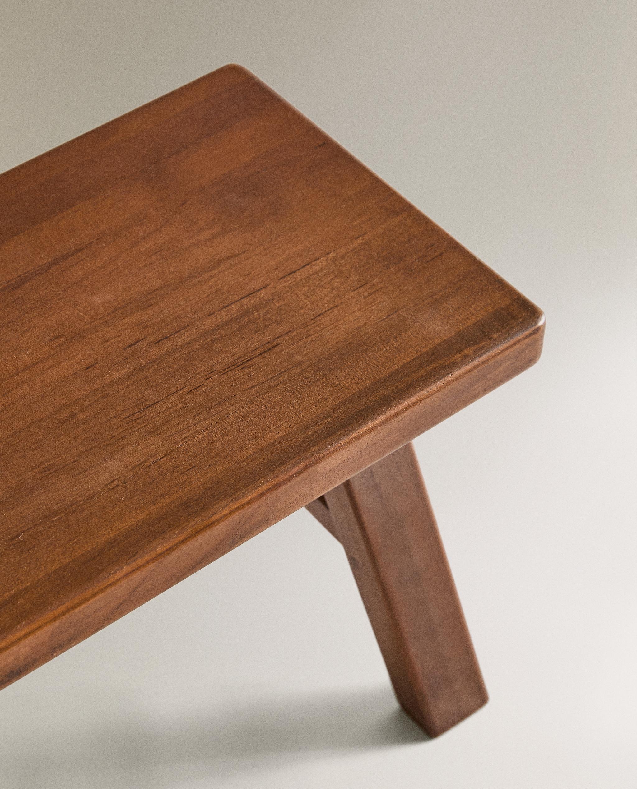 SMALL WOODEN STOOL product thumbnail 6