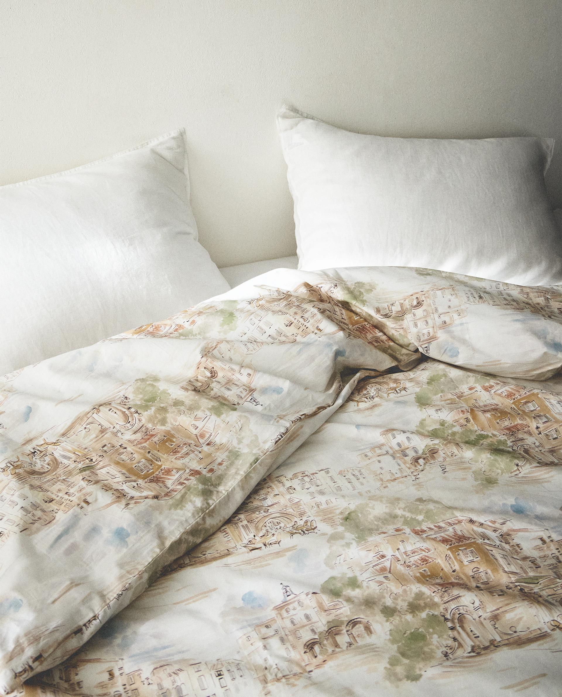 LANDSCAPE PRINT COTTON DUVET COVER product thumbnail 8