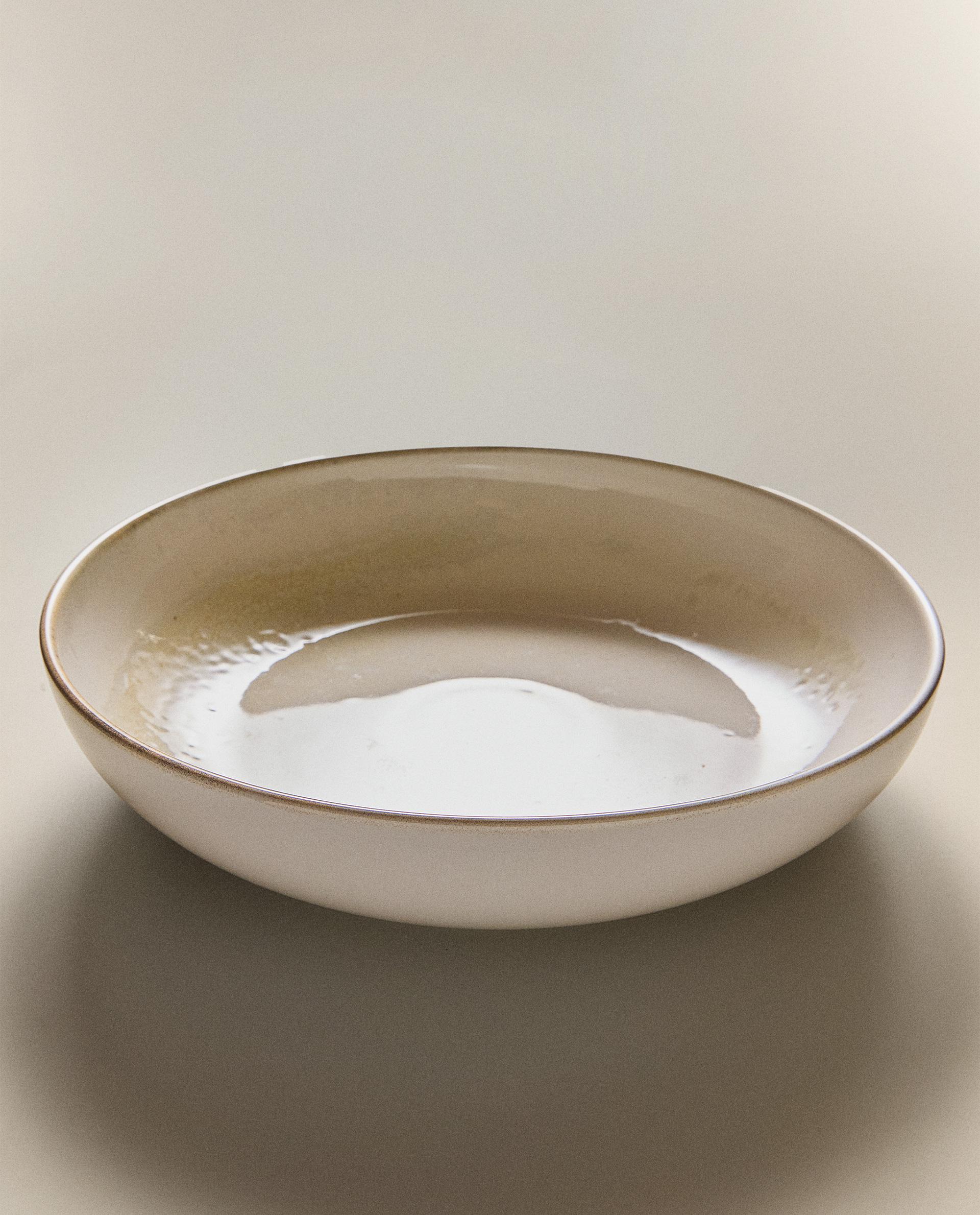 LARGE ECRU SALAD BOWL LARGE ECRU SALAD BOWL