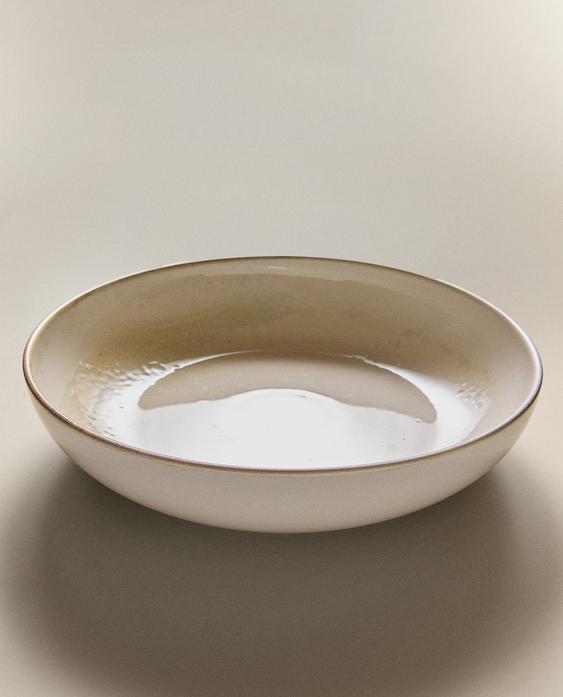 LARGE ECRU SALAD BOWL LARGE ECRU SALAD BOWL