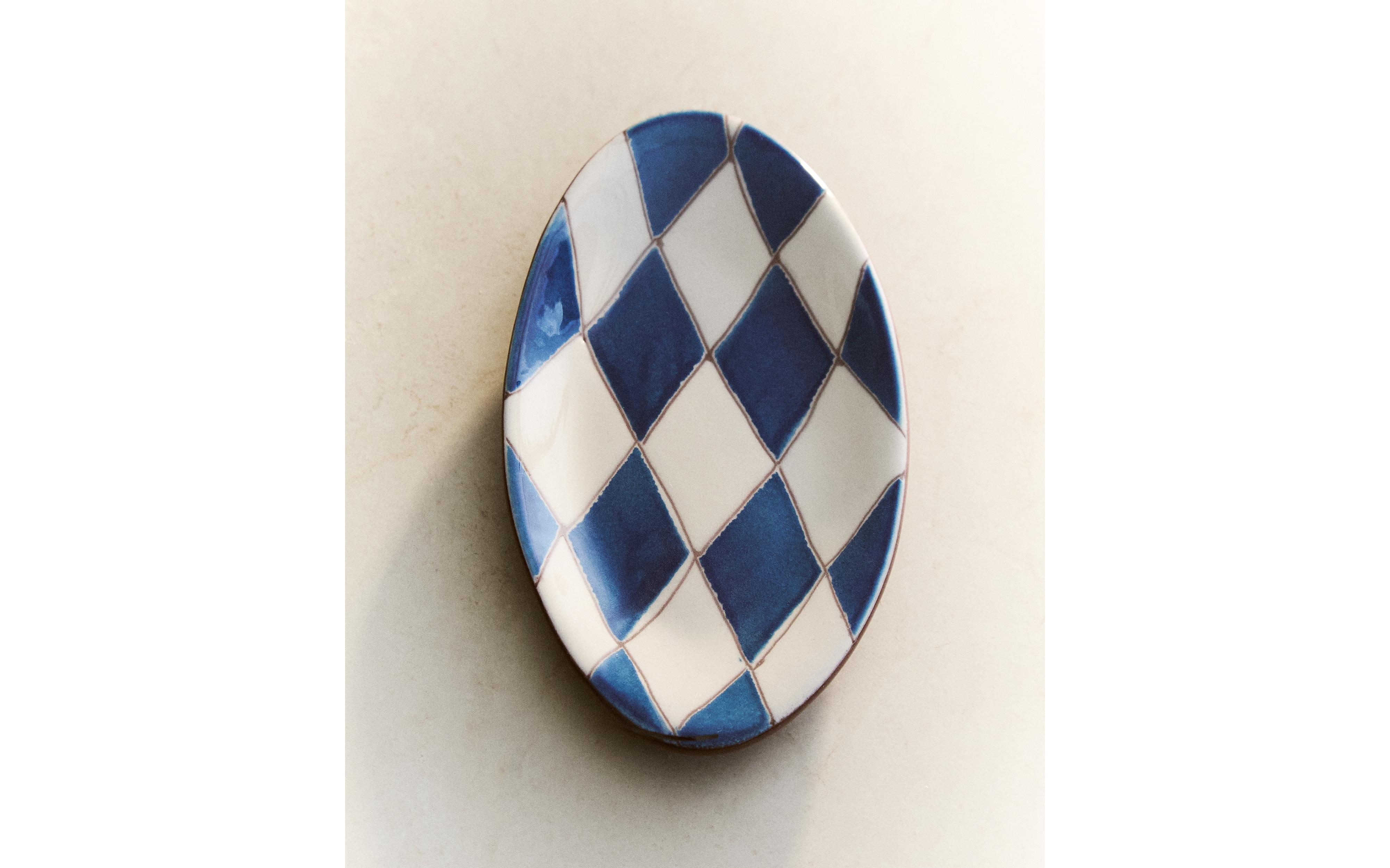 BLUE DIAMOND CERAMIC BATHROOM SOAP DISH product thumbnail 8
