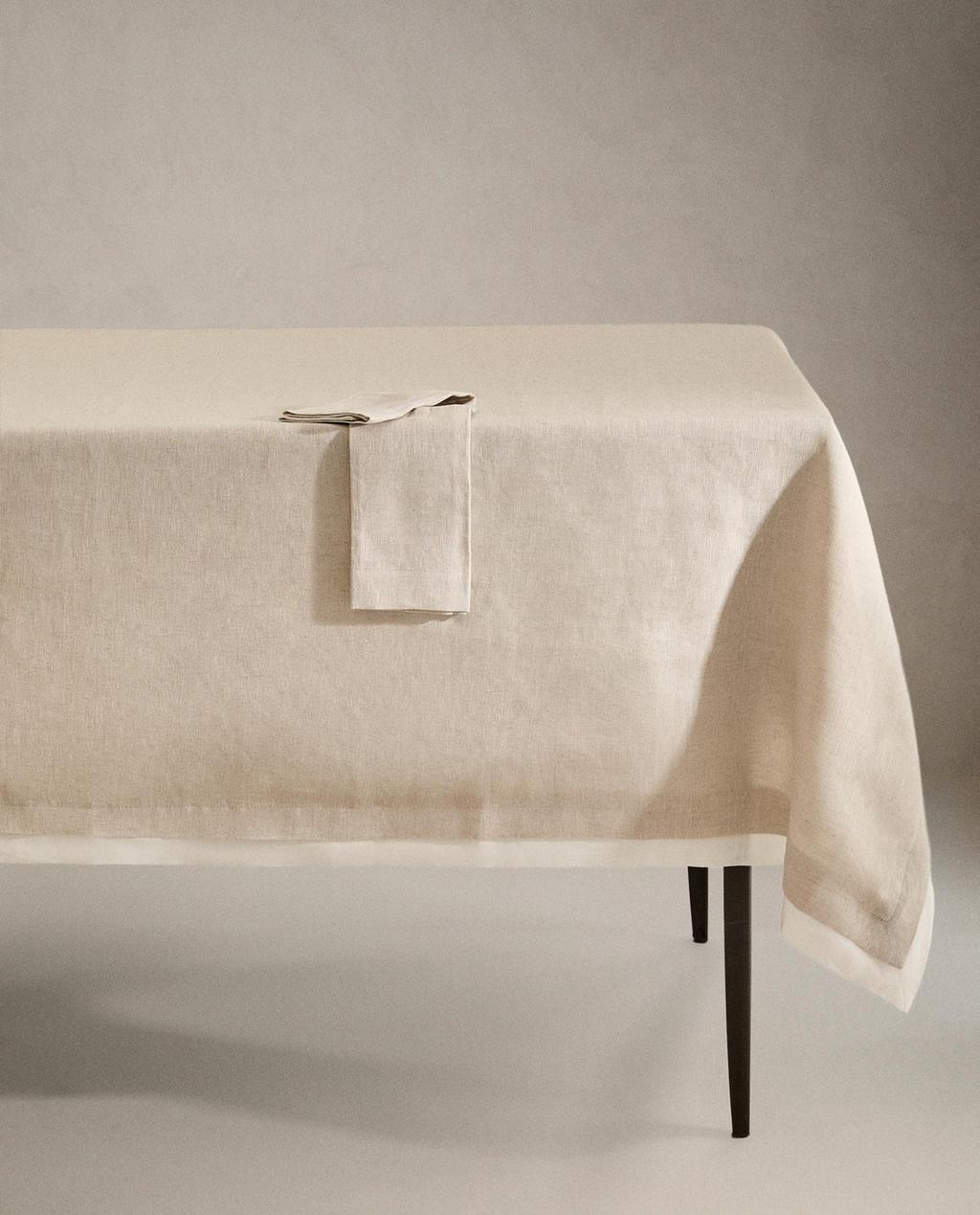 TOALHA DE MESA DE LINHO TECIDO DUPLO TOALHA DE MESA DE LINHO TECIDO DUPLO