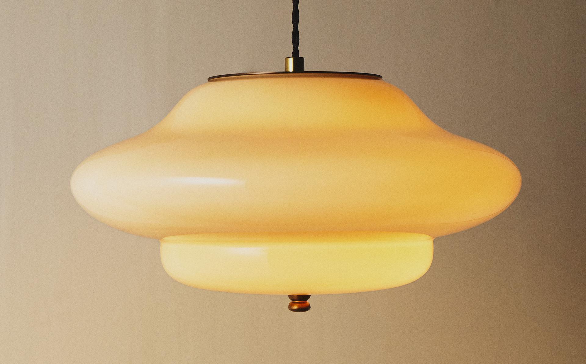 LARGE OPALITE CEILING LIGHT