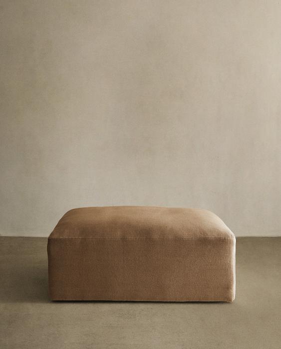 POUF LIN DÉLAVÉ POUF LIN DÉLAVÉ