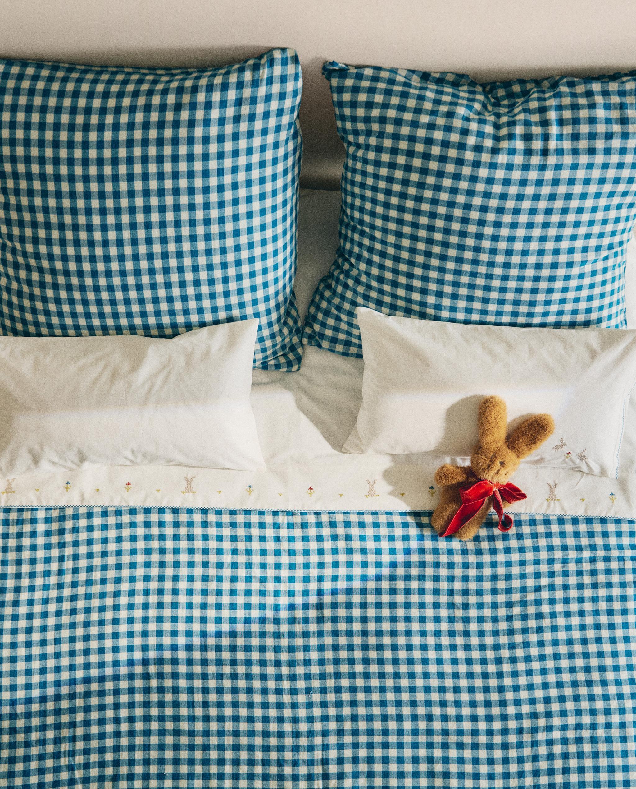 KIDS' CHECK MUSLIN DUVET COVER product thumbnail 12