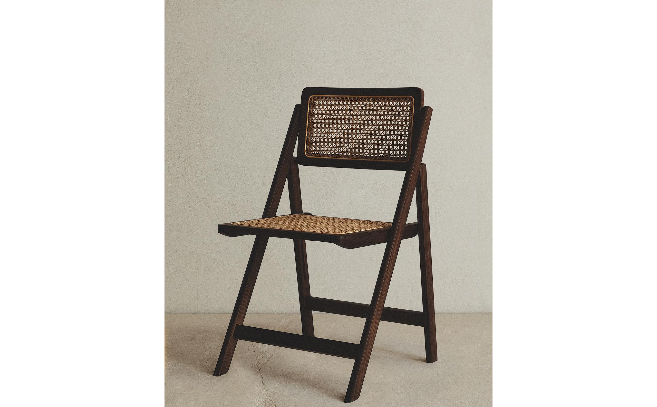 RATTAN AND WOOD FOLDING CHAIR | Zara Home United States of America