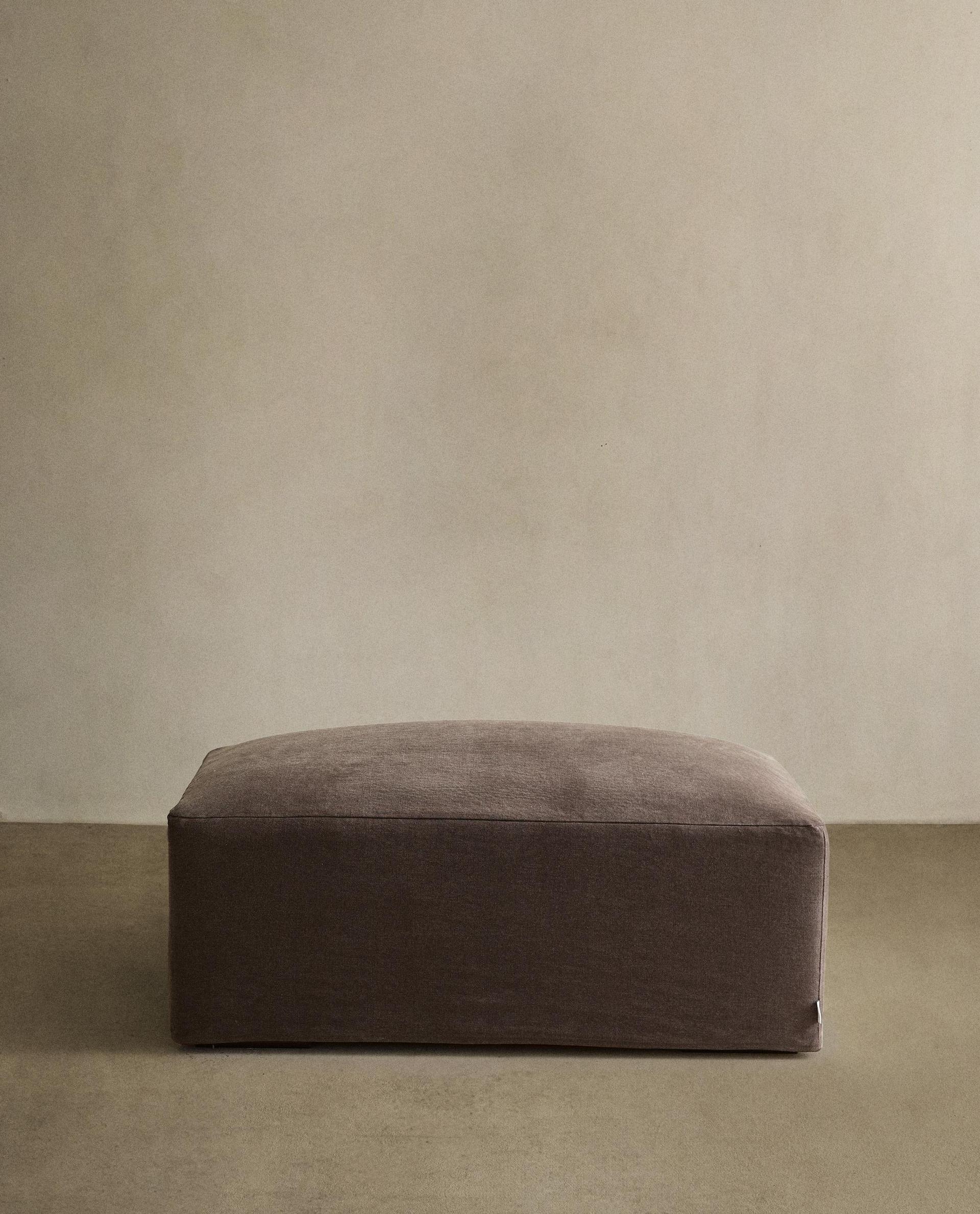 PUFF LINO LAVADO DESENFUNDABLE PUFF LINO LAVADO DESENFUNDABLE