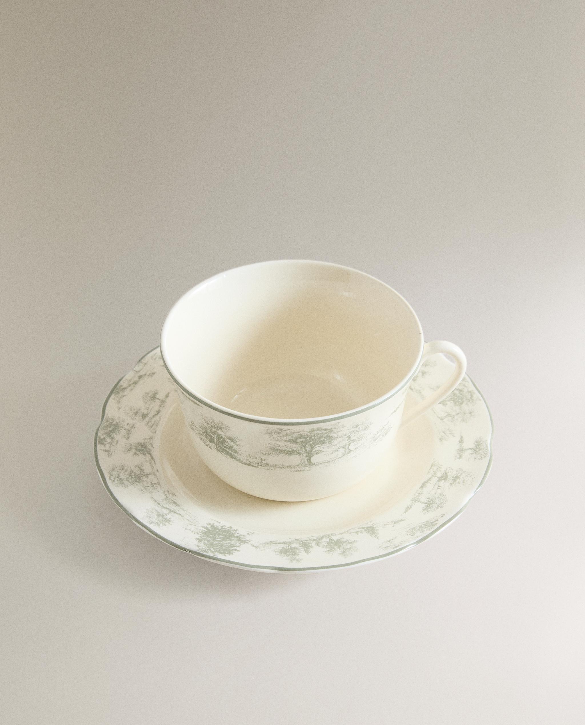 TOILE PORCELAIN TEACUP AND SAUCER product thumbnail 6