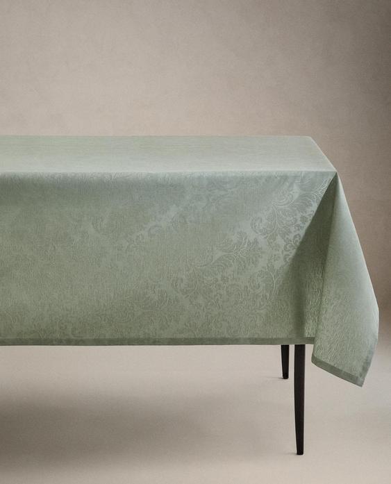 RESIN-COATED COTTON TABLECLOTH