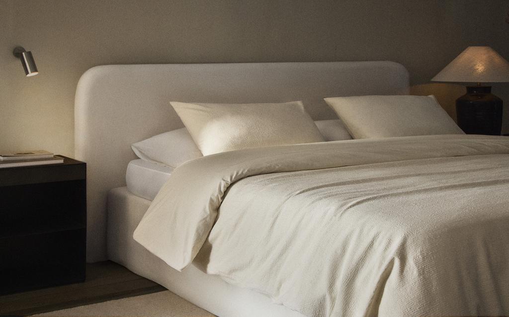 TEXTURED COTTON DUVET COVER TEXTURED COTTON DUVET COVER