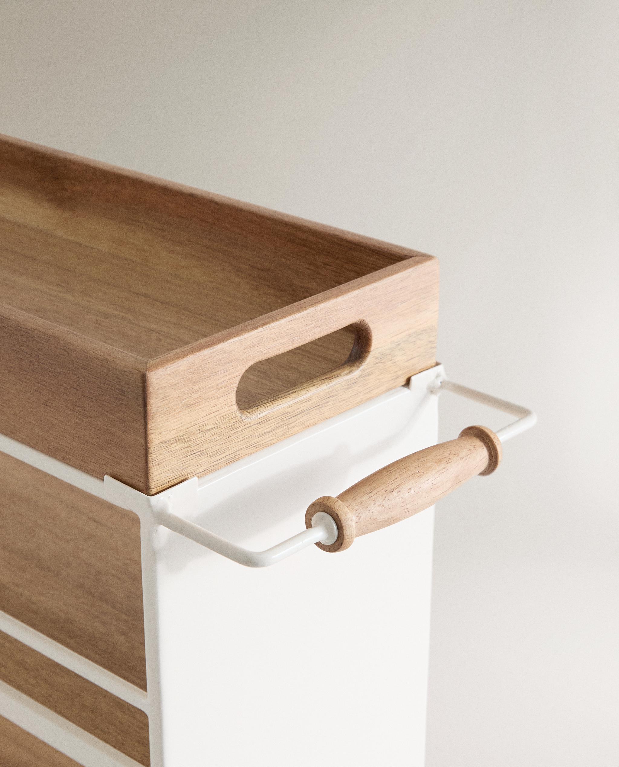 ZARA  メタルとウッド ストレージカート METAL AND WOOD STORAGE CART | Zara Home United States of America