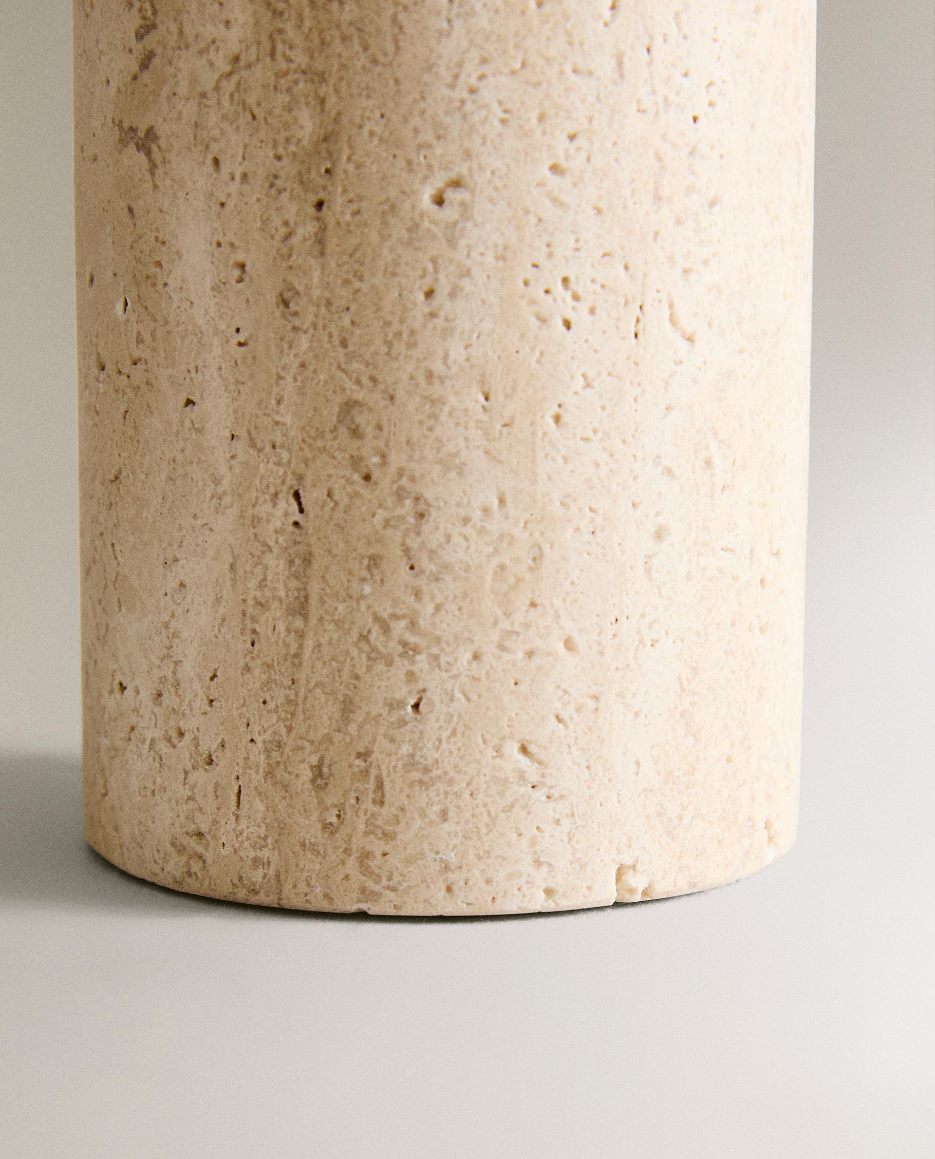 BEIGE MARBLE SOAP DISPENSER