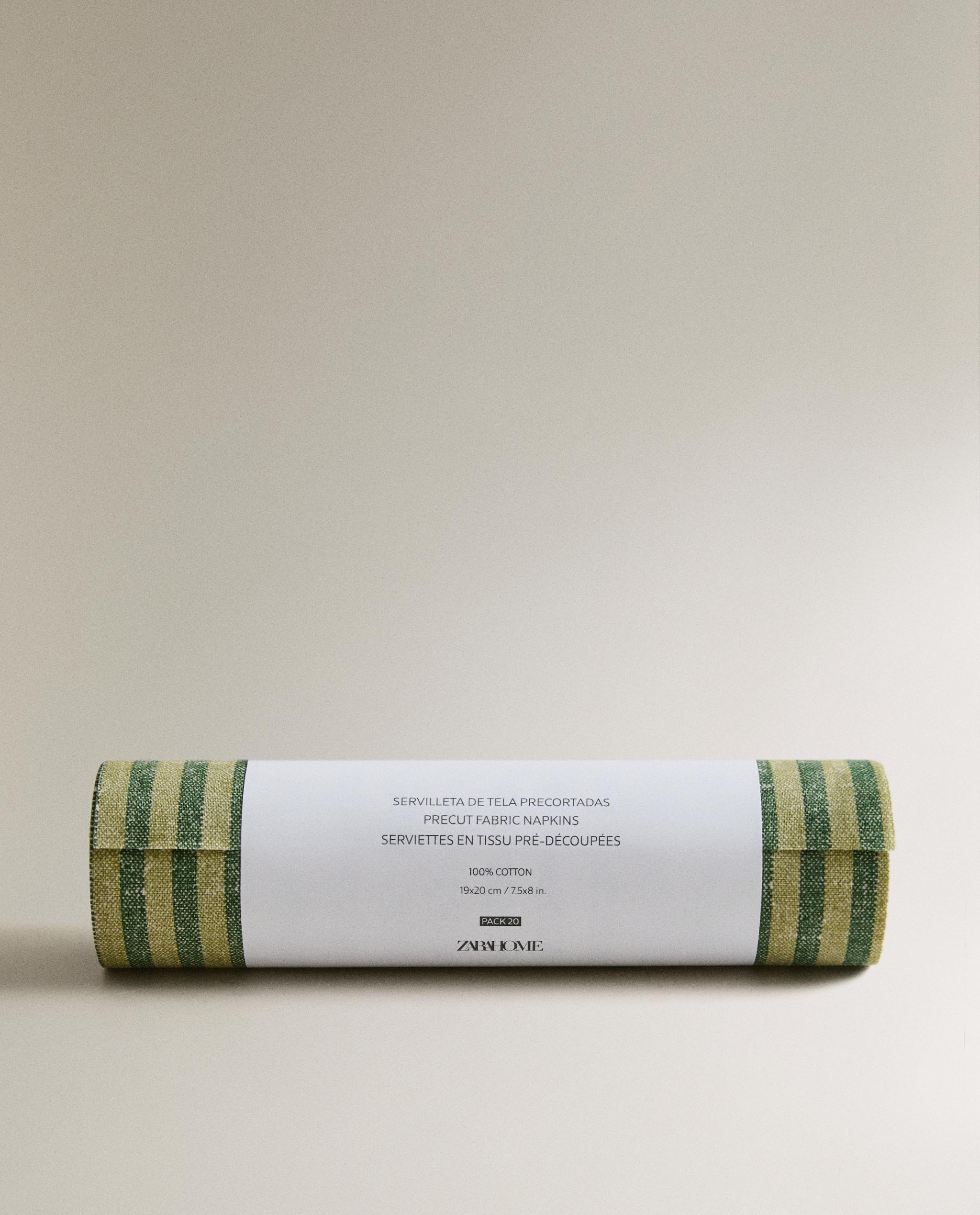 PACK OF REUSABLE STRIPED NAPKINS (PACK OF 20) product thumbnail 3