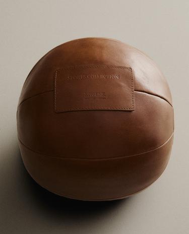 LEATHER MEDICINE BALL FOR SPORT