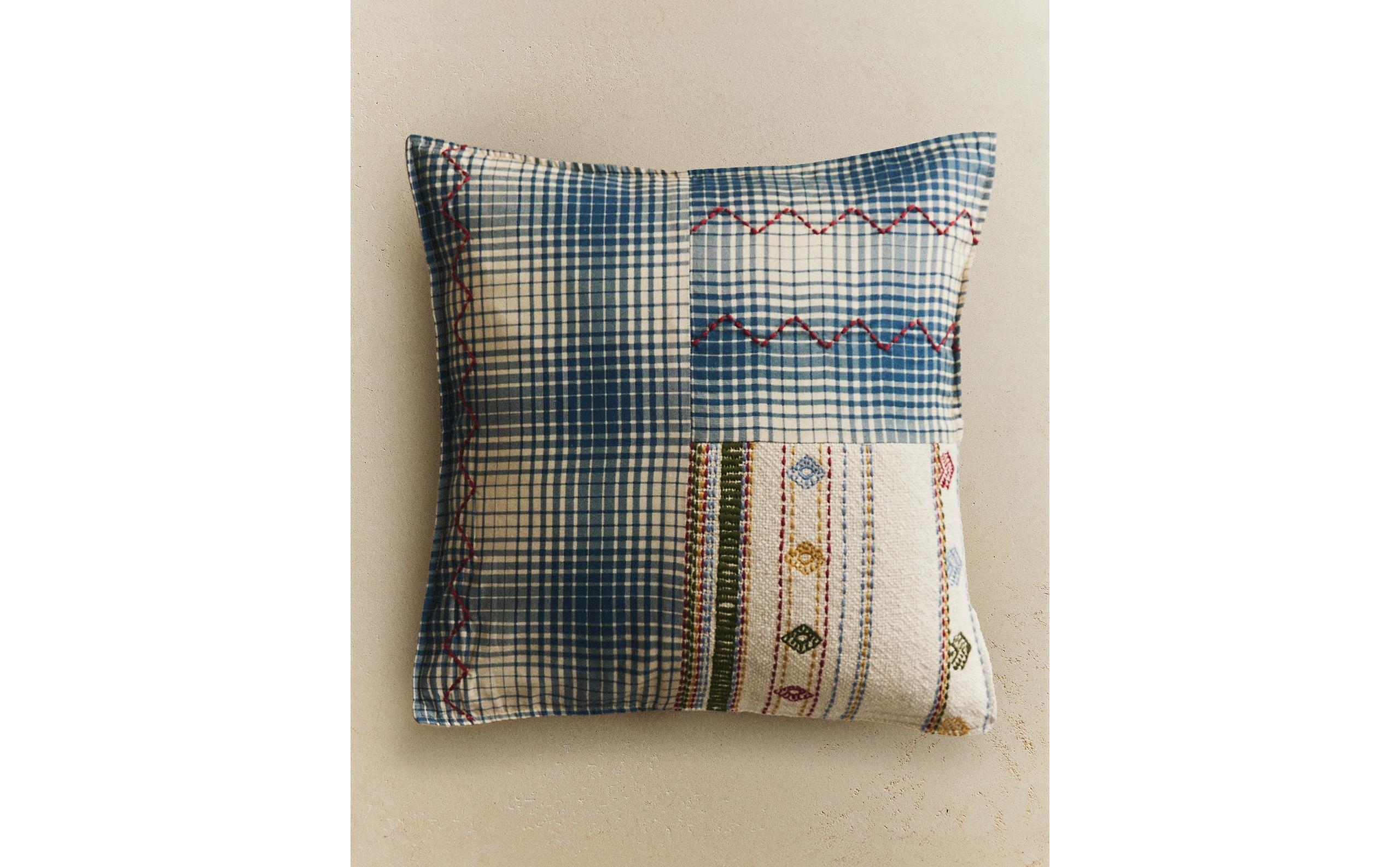 クッションカバー ZARAHOME  Cushion Cover パッチワーク クッションカバー | Zara Home 日本/Japan
