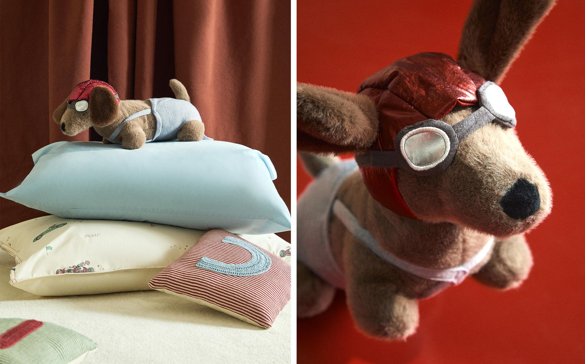 PELUCHE INFANTIL PERRO TECKEL AVIADOR PELUCHE INFANTIL PERRO TECKEL AVIADOR