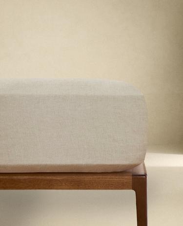 ウォッシュドリネン ボックスシーツ | 高さ30 CM（160 GxM²）