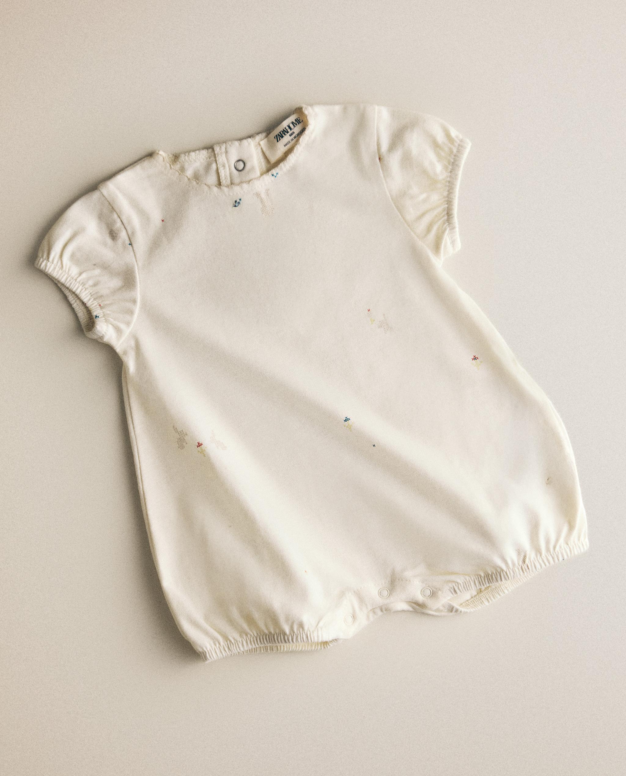 CHILDREN'S RABBIT AND FLORAL ROMPER product thumbnail 7