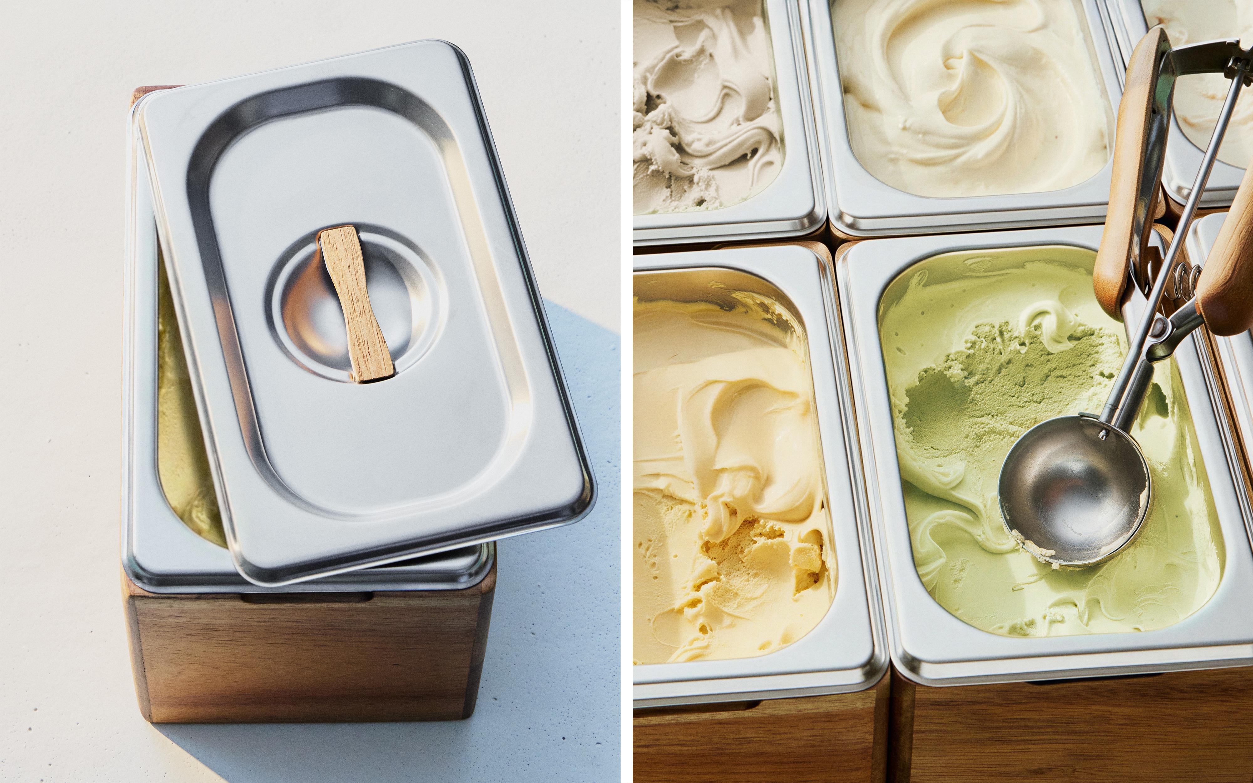 STEEL WOODEN ICE CREAM CONTAINER product thumbnail 10