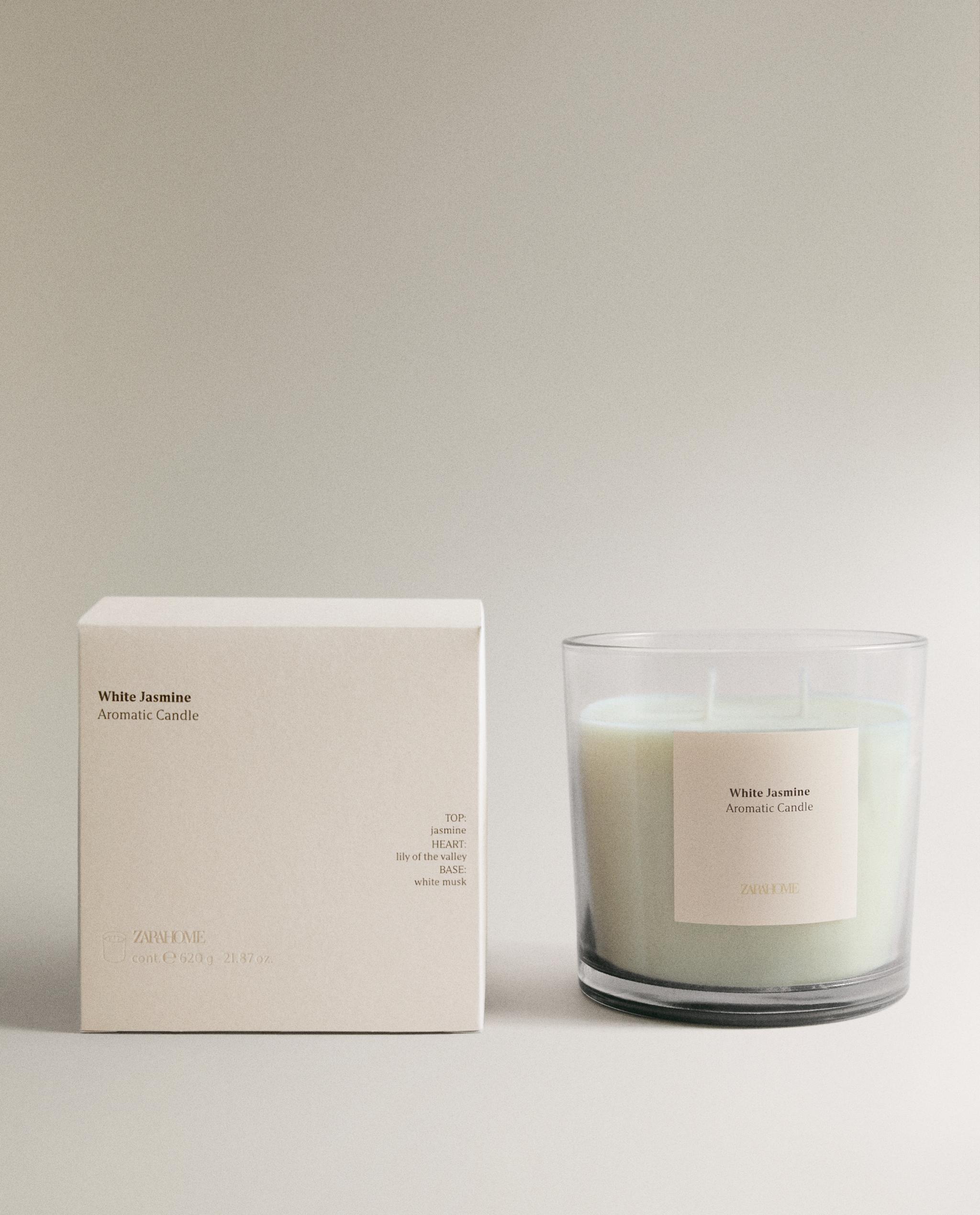(620 G) WHITE JASMINE SCENTED CANDLE product thumbnail 5