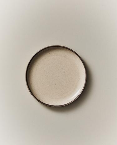 PLATO DE PAN PORCELANA FILO ENVEJECIDO