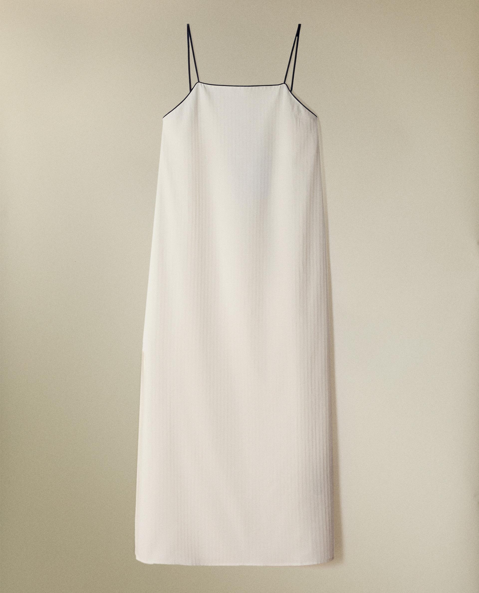 STRIPED JACQUARD NIGHTDRESS
