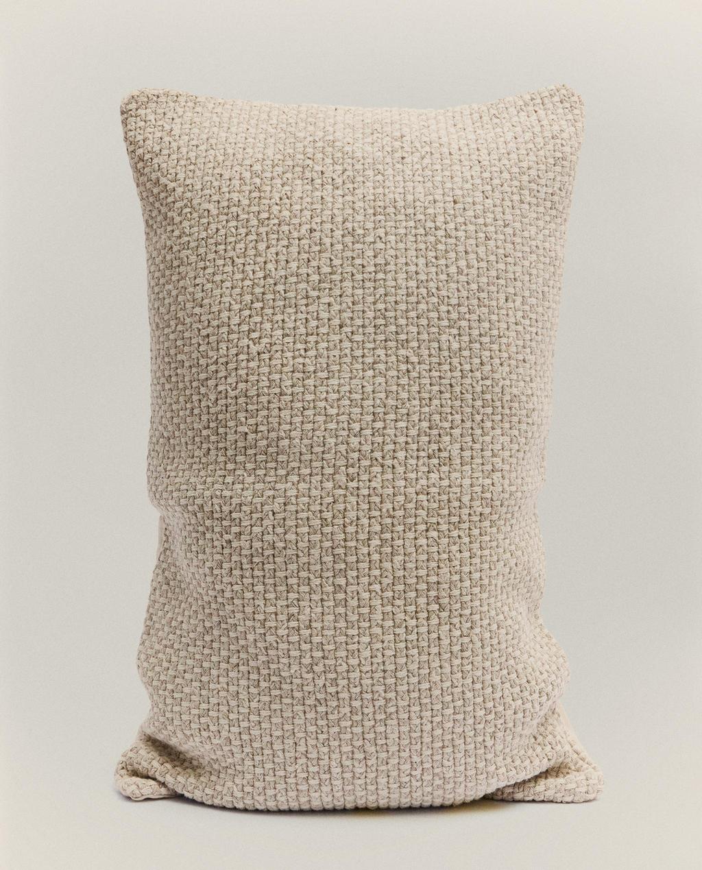 Zara Home Plaited cushion cover