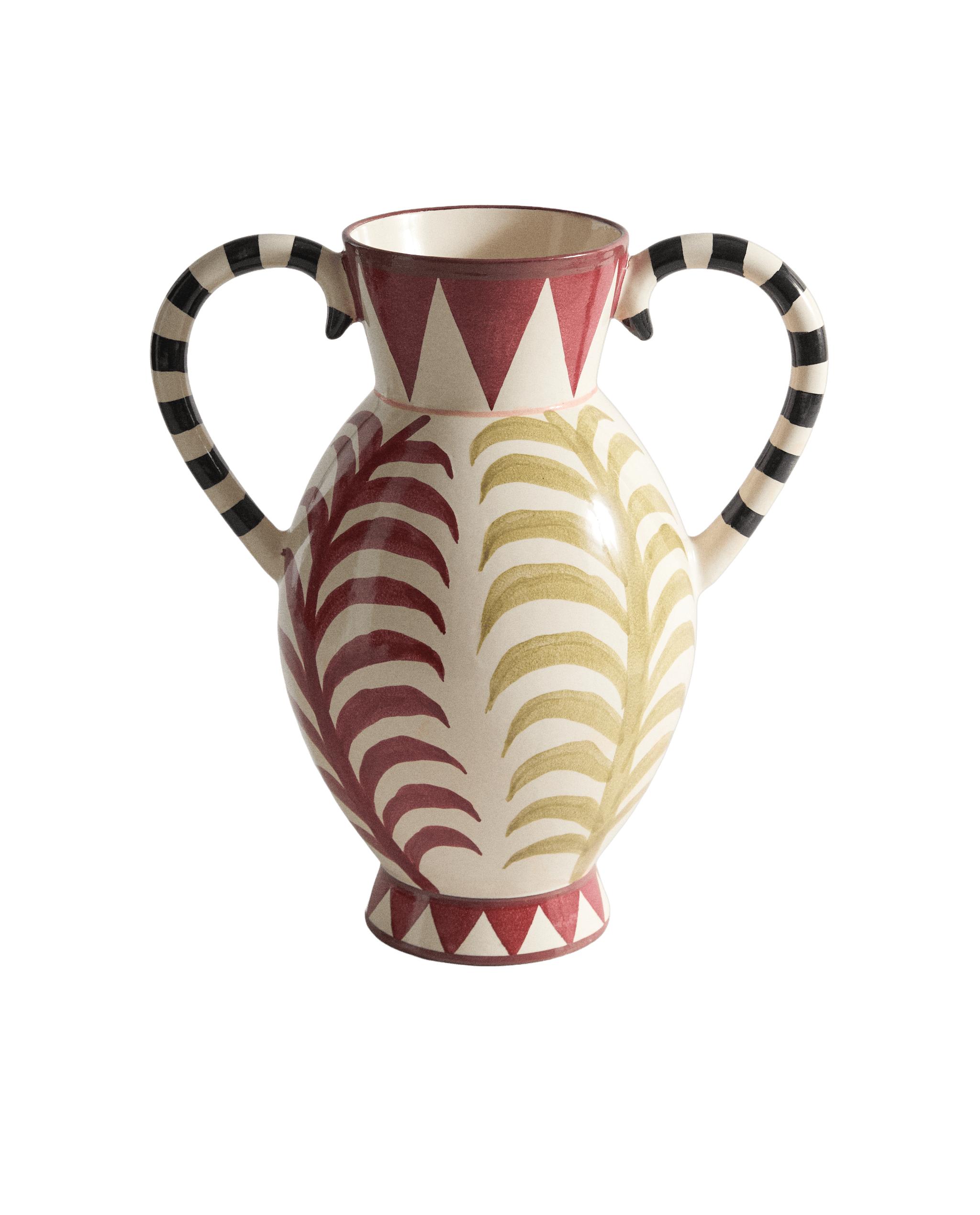 CERAMIC VASE WITH DOUBLE HANDLE product thumbnail 5