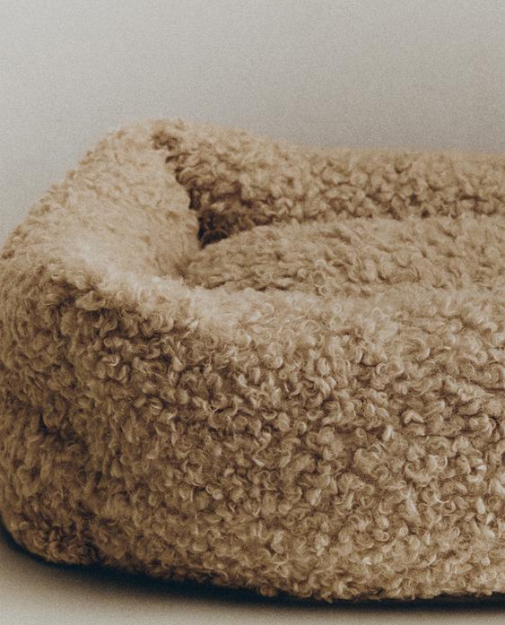 מיטה לחיות מחמד מצמר כבשים סינתטי