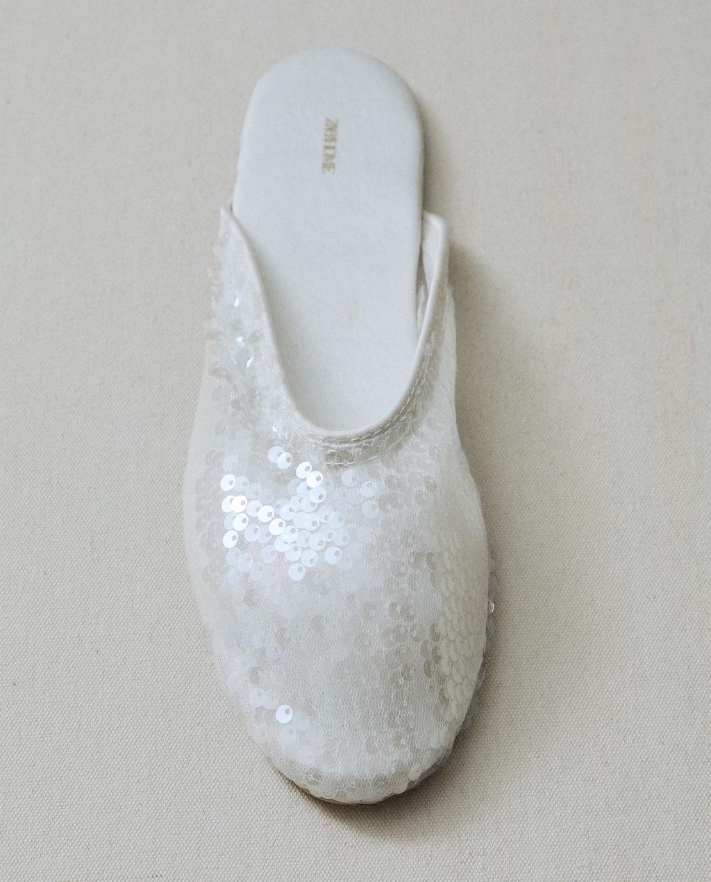 CHAUSSONS OUVERTS À L’ARRIÈRE PAILLETTES