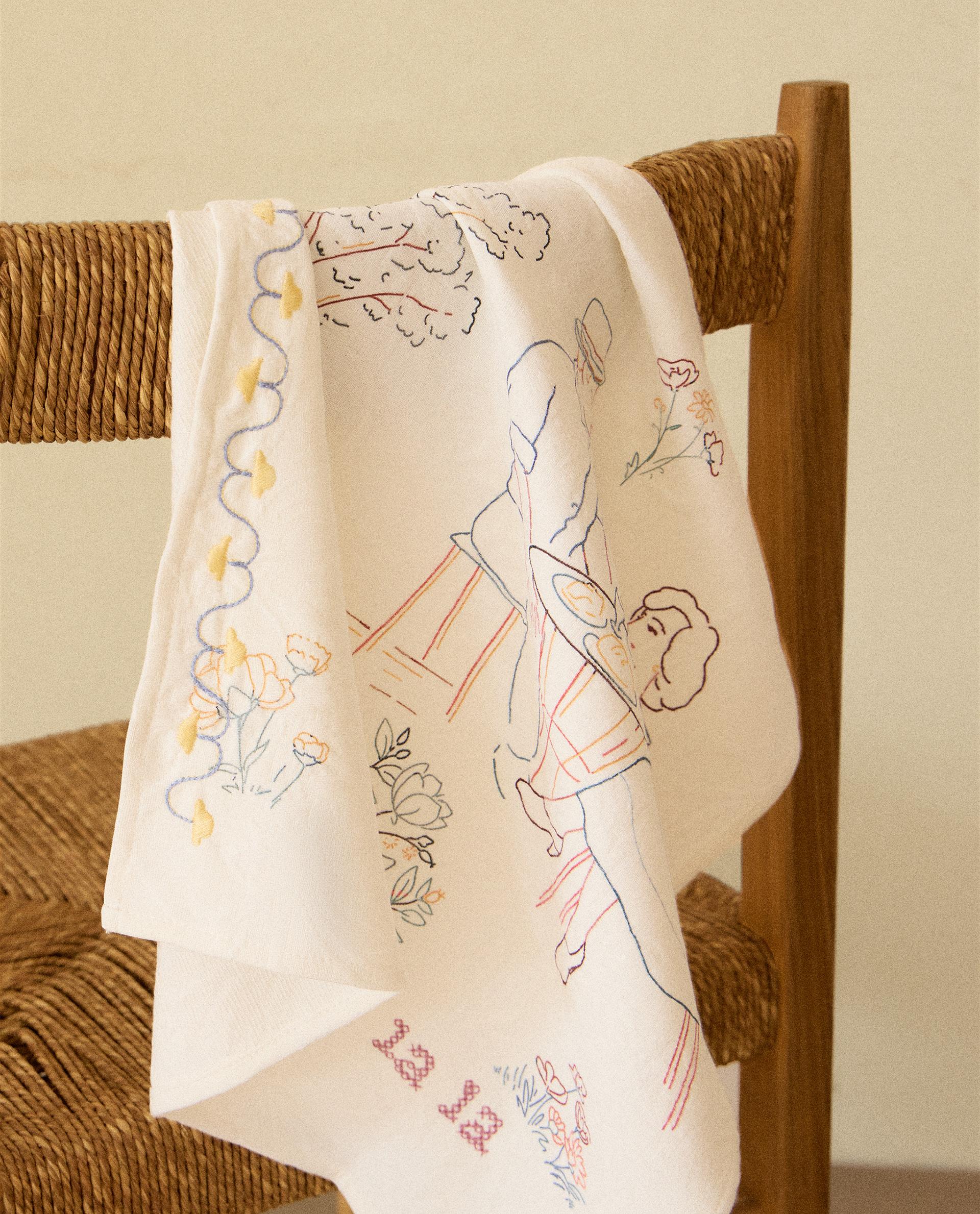 PACK OF COTTON TOILE DE JOUY NAPKINS (PACK OF 2)