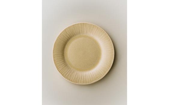 SCORED STONEWARE DESSERT PLATE