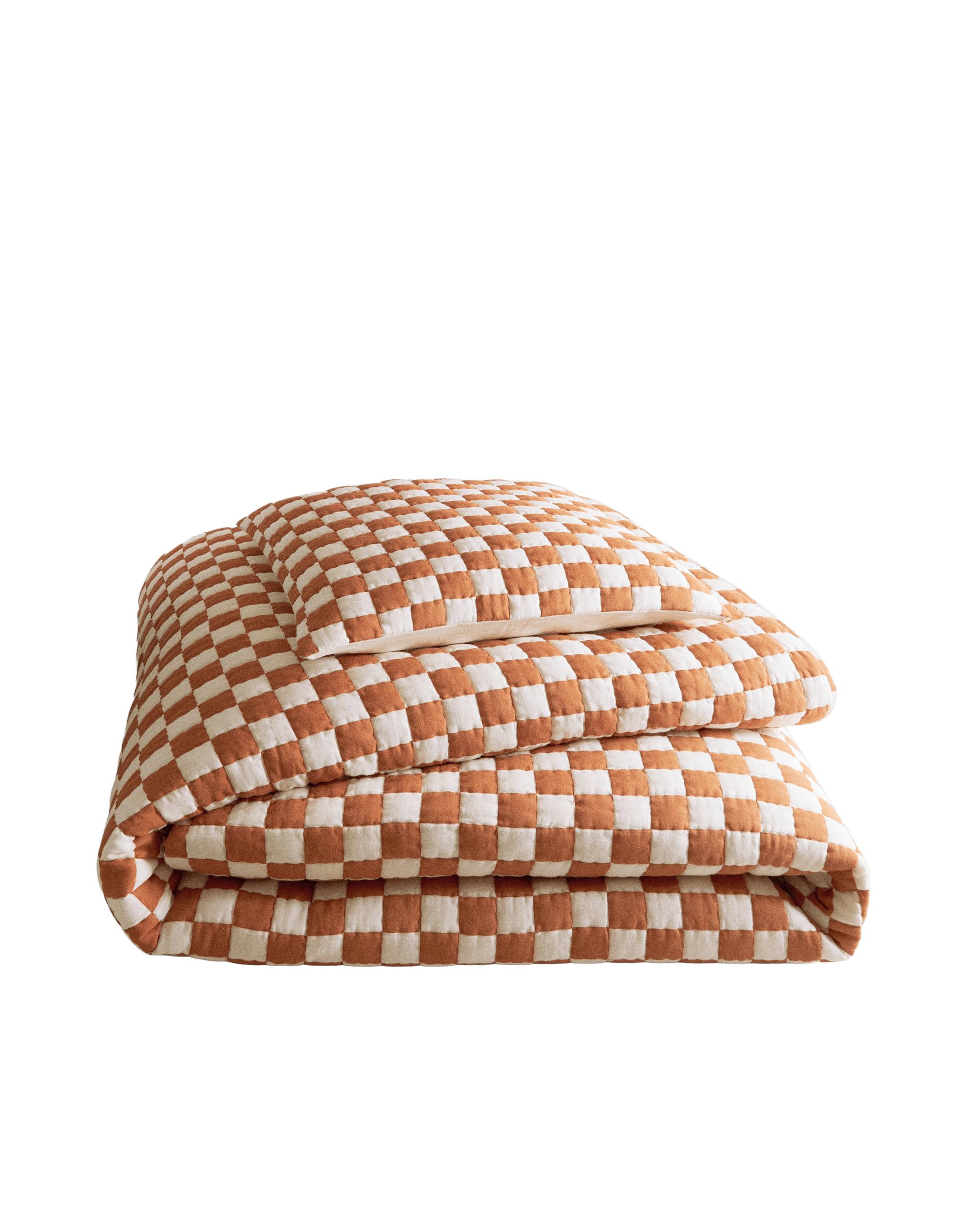 CHECK COTTON QUILTED BEDSPREAD product thumbnail 6