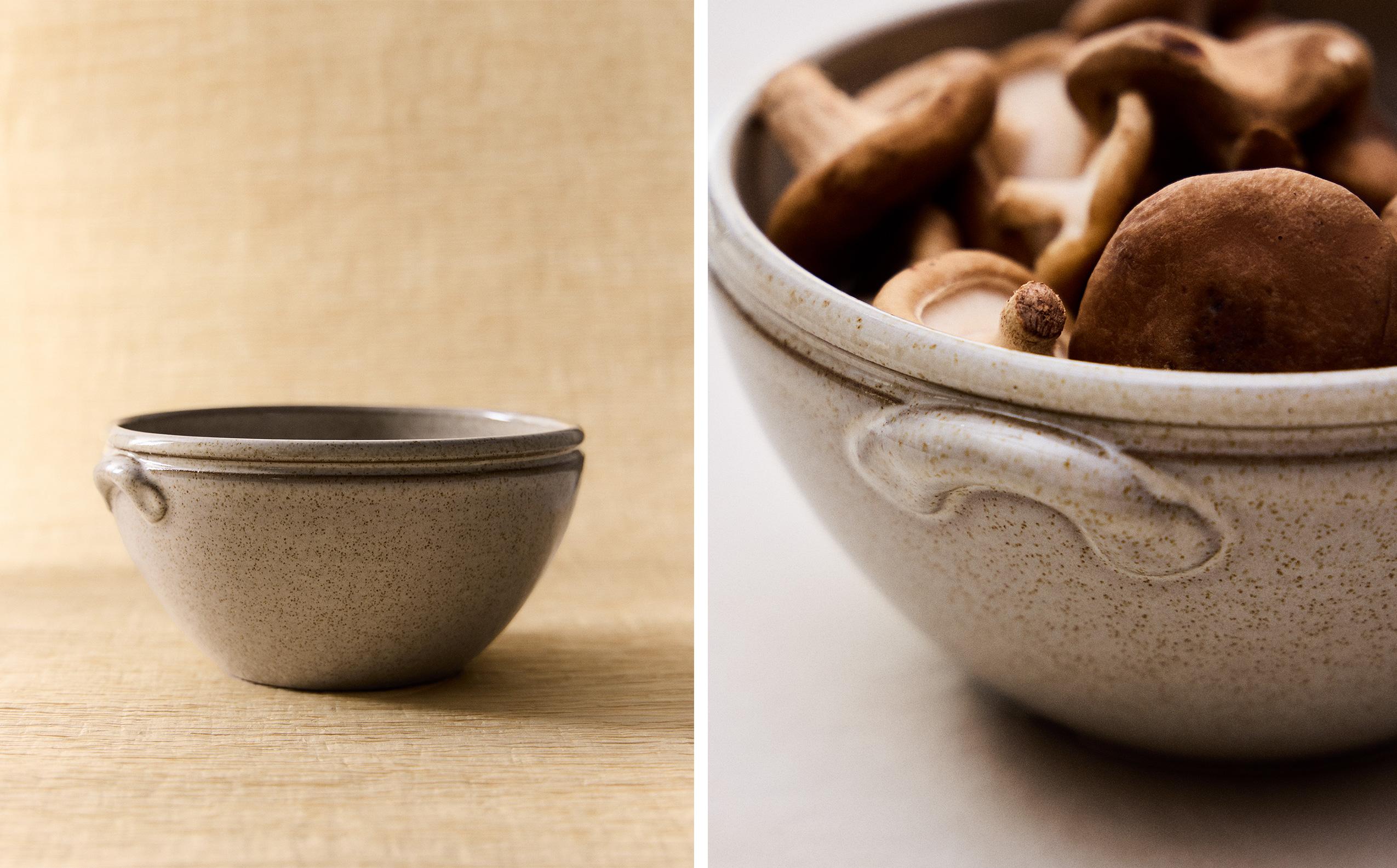 TERRACOTTA BOWL WITH RAISED RIM