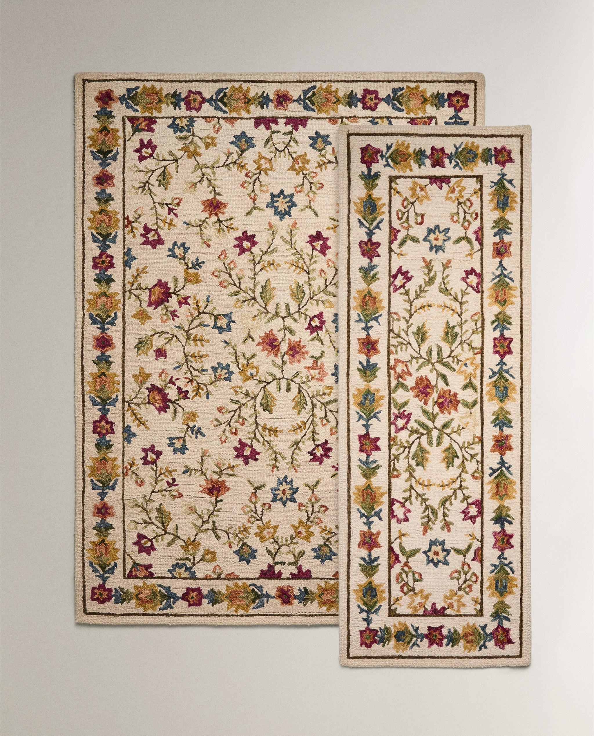 ZARAHOME クラシック フラワー ラグ ZARAHOME クラシック フラワー ラグ ZARAHOME クラシック