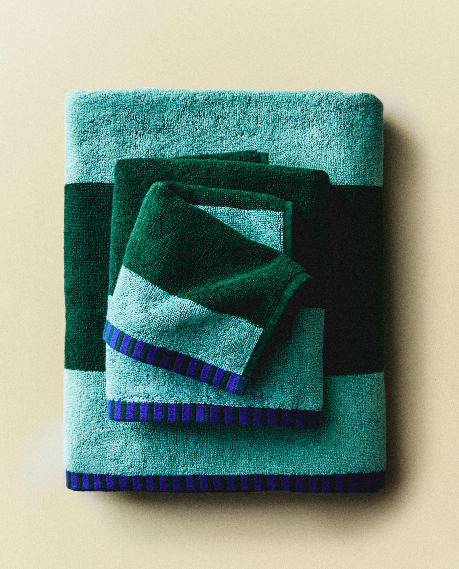 STRIPED COTTON TOWEL X COLLAGERIE