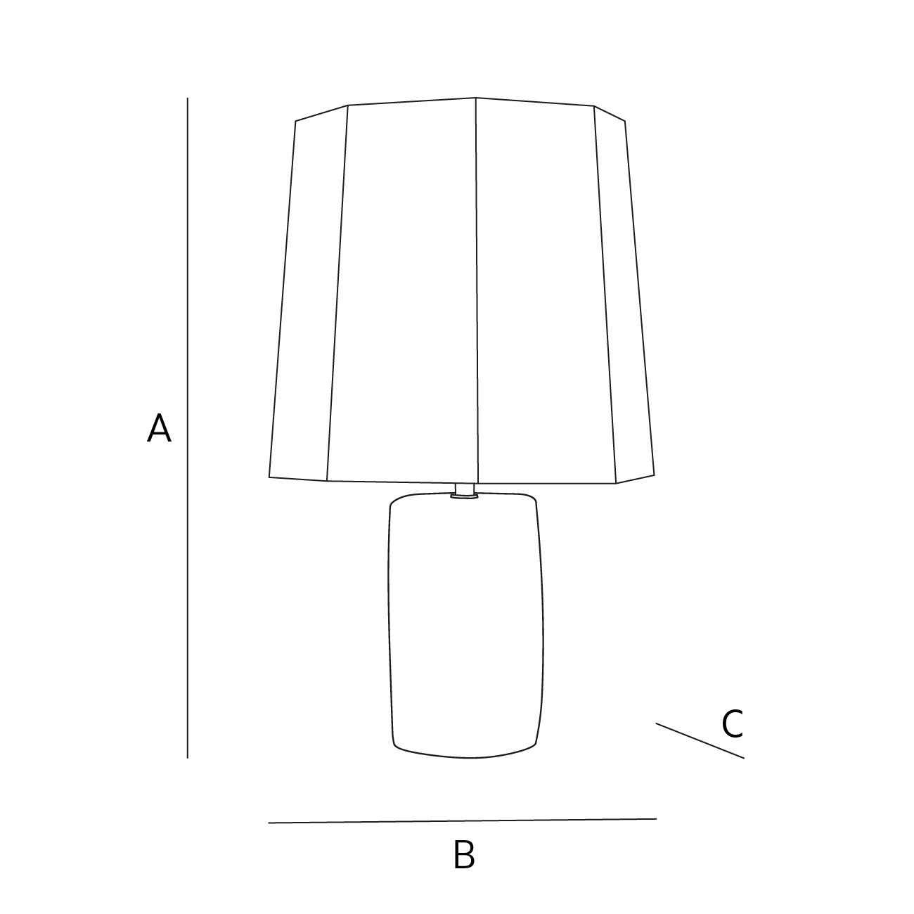 STONEWARE TABLE LAMP
