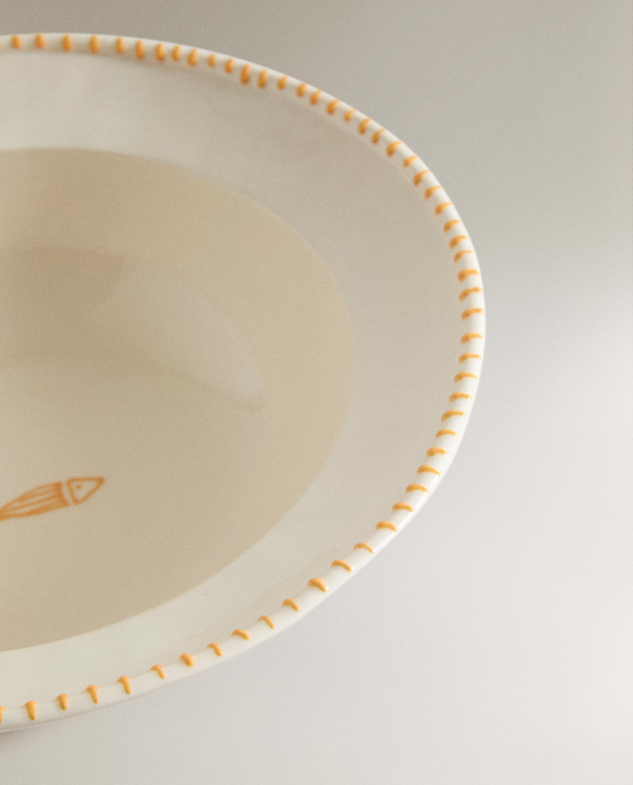 FISH EARTHENWARE SALAD BOWL product thumbnail 5