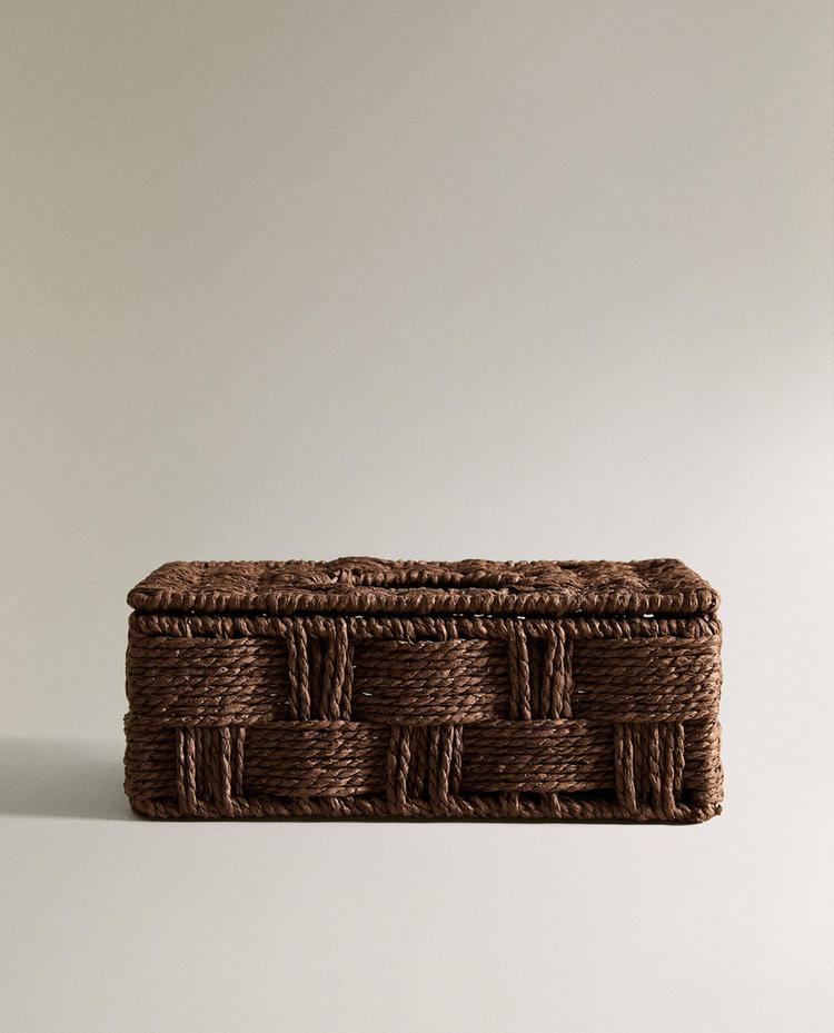 WOVEN PAPER TISSUE BOX