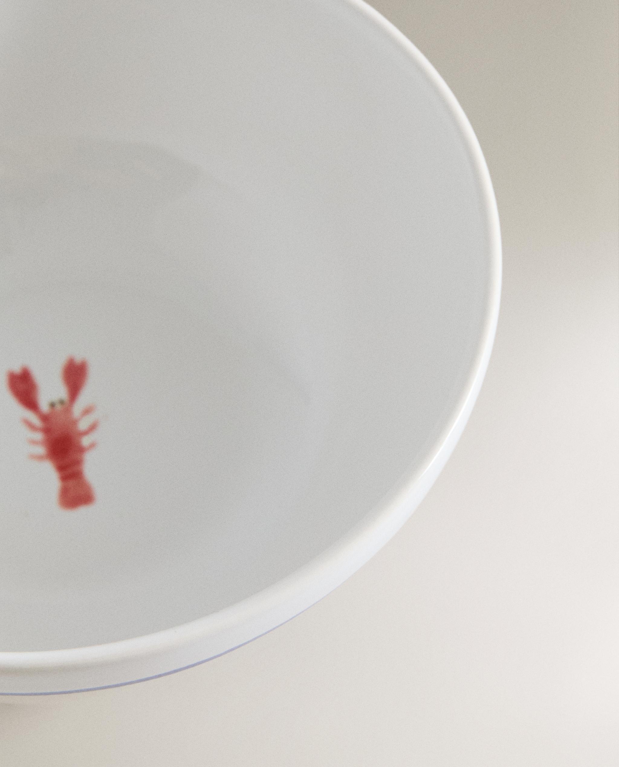 STONEWARE LOBSTER BOWL product thumbnail 5