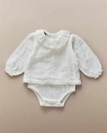 MUSLIN BABY BODYSUIT MUSLIN BABY BODYSUIT