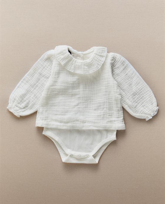 MUSLIN BABY BODYSUIT MUSLIN BABY BODYSUIT