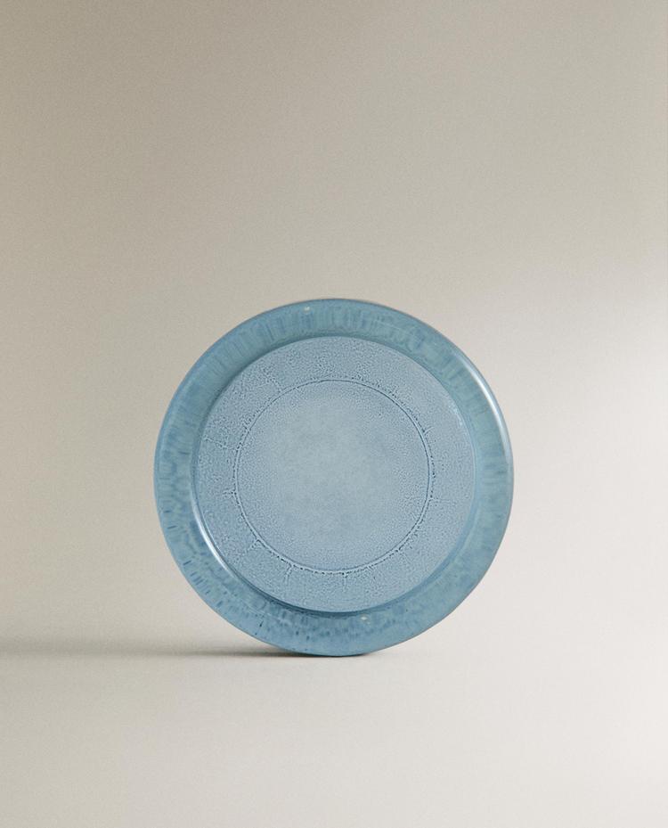 JABONERA BAÑO VIDRIO AZUL TRANSLÚCIDO